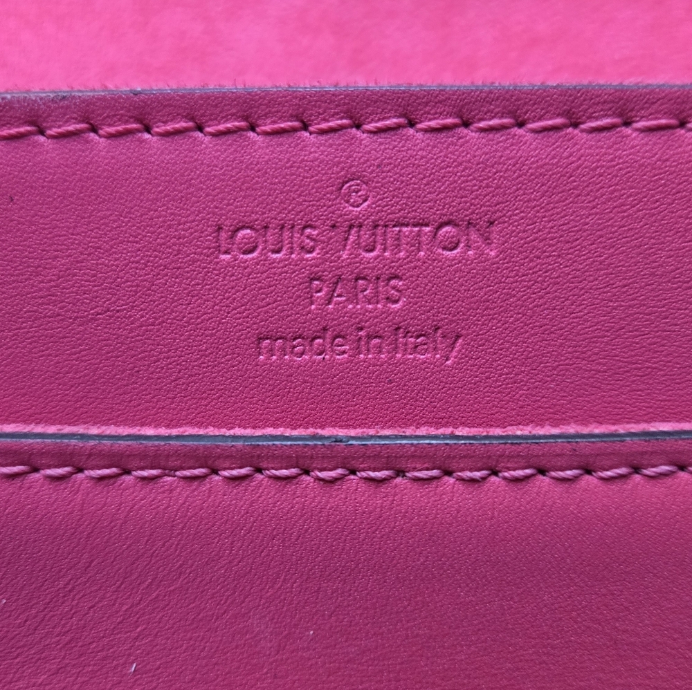 Louis Vuitton Pink Calfskin Leather Chain Louise MM Bag - Picture 5 of 10